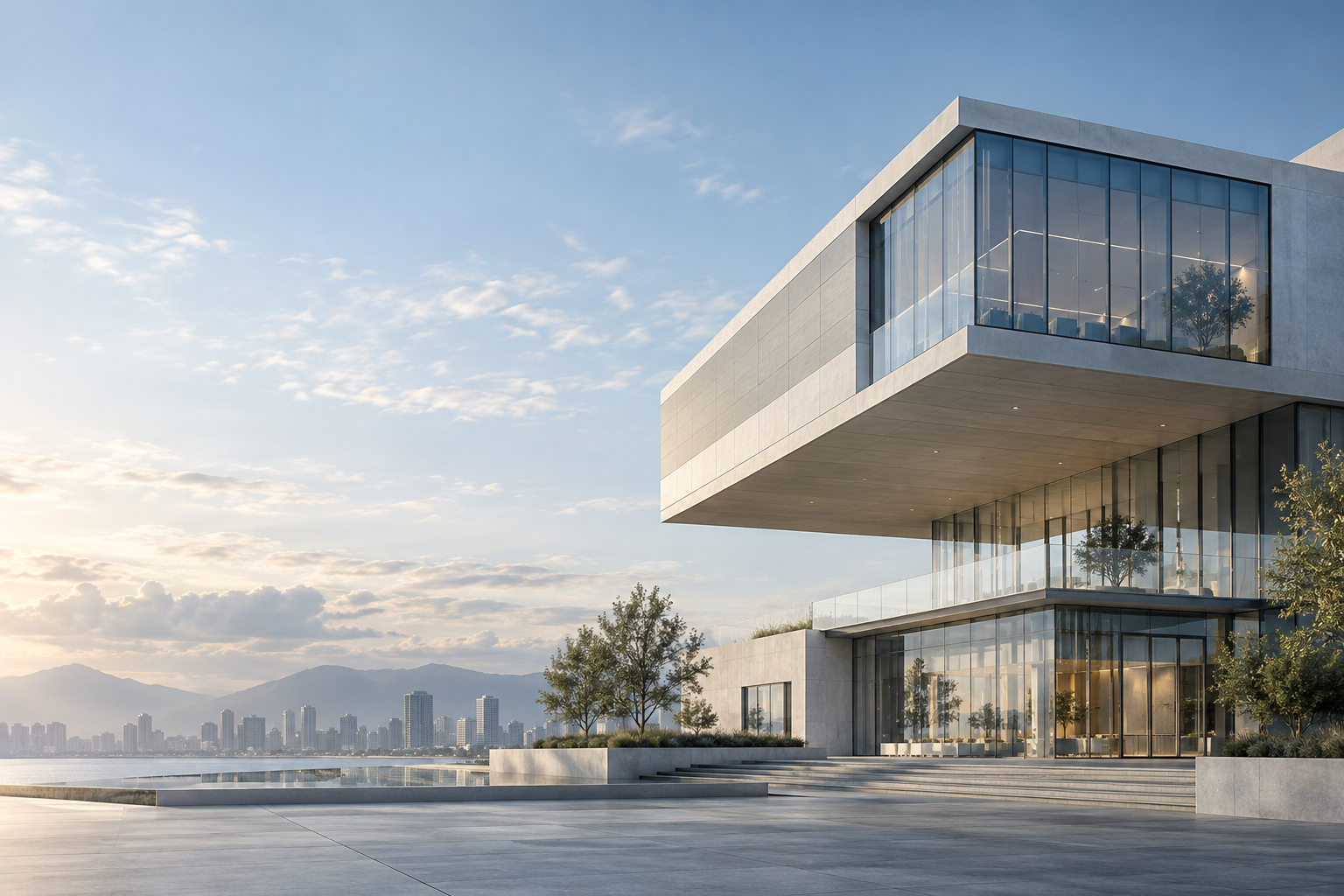Edificio de arquitectura contemporánea